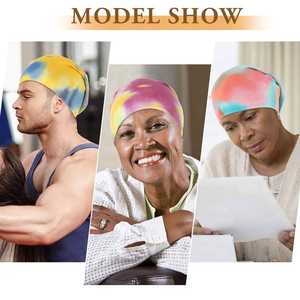 Gorro Unisex Tie Dye, Suave, Elástico, Ligero, Colorido, Informal, Transpirable, Personalizable, con Estampado Vibrante para Fiestas, Cómodo para Uso Diario - Product Image 2