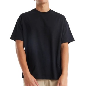 Prix de gros, design personnalisé, t-shirts en tricot pour hommes à épaules tombantes, haute qualité, surdimensionnés, 100% coton, écologiques, séchage rapide - Product Image 5