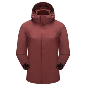 Veste matelassée imperméable pour homme et femme, col rond, hiver, escalade, ski, sports de plein air, doublure polaire amovible, respirante - Product Image 1