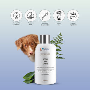 OEM/ODM 2-in-1 Silicone Ceramic Pet Grooming <b>Set</b> 250ml Dog <b>Shampoo</b> <b>Conditioner</b> Natural Ingredients No Itch Wholesale Gift for - Product Image 5