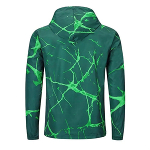 Customised Sublimation Windproof <b>Jacket</b> for <b>Men</b> <b>Waterproof</b> <b>Lightweight</b> Fleece Windbreaker Zipper Closure Unisex XL Size - Product Image 5