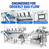 Machine de tri et de comptage automatique de petits sacs, pochettes et sachets YH avec convoyeur à rouleaux