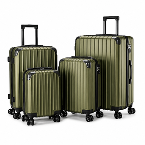 Juego de Maletas Rígidas de ABS Moderno de 4 Piezas, Unisex, con Ruedas Giratorias, Candado, Asa Telescópica y Cierre de Cremallera para Viajes - Product Image 1