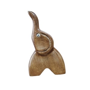 Şık el oyması ahşap fil heykeli ev dekor için sevimli süsler Artisan yapımı dekoratif nesneler aksesuar - Product Image 1