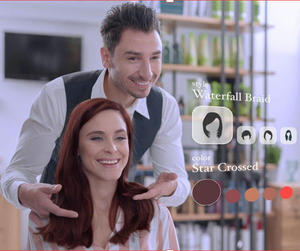Vercon Smart Barber Mirror Miroir magique Salon AI <span class=keywords><strong>Coiffure</strong></span> Try-on Téléchargement gratuit Écran 21.5 pouces LED Bluetooth Wifi 600*800mm - Product Image 5