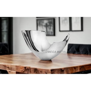Frutero Ovalado Moderno de Metal con Acabado Dorado, Centro de Mesa Decorativo con Textura Elegante para la Encimera de la Cocina y la Mesa de Comedor - Product Image 4
