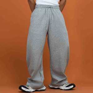 Wholesale 100% Cotton <b>Jogger</b> Pants for <b>Men</b> Heavyweight Sport Straight Leg Sweatpants with Button Decoration for Autumn Season - Product Image 1
