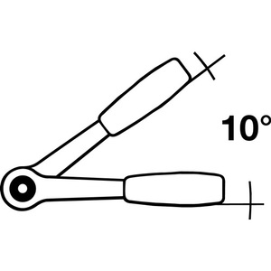 HEYTEC 3/4\" Drive <b>Ratchet</b> with Teeth 470 mm Length Square Drive for Shop Tools - Product Image 4