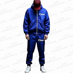 Conjunto cortavientos de dos piezas personalizado para hombre Chaqueta de nailon con cremallera y pantalones cortos Chándal OEM Chándal Ropa deportiva - Product Image 4