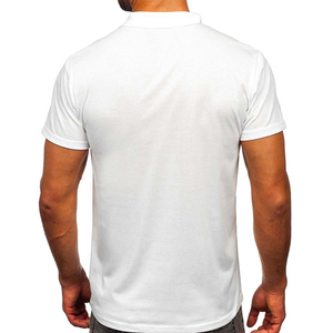 Camisetas Polo para hombre, Polo sencillo informal de alta calidad con logotipo personalizado, Polo sencillo para hombre, Polo de manga corta de Color sólido OEM - Product Image 6