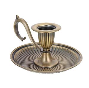 Bougeoir pilier décoratif en aluminium plaqué or pour la décoration de la table à manger et de la maison - Product Image 4