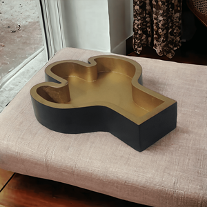 UPOD - Portavelas de Madera de Mango en Forma de Cactus, Color Negro y Dorado, Hecho a Mano por Artesanos Indios de Alta Calidad, para el Hogar, Jardín, Navidad - Product Image 2