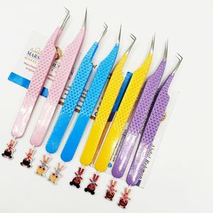 Pinzas para Extensión de Pestañas, Pinzas Japonesas de Acero Inoxidable, Rectas y Curvas de 45 y 90 Grados, Pinzas para Pestañas Bratz Girls - Product Image 4
