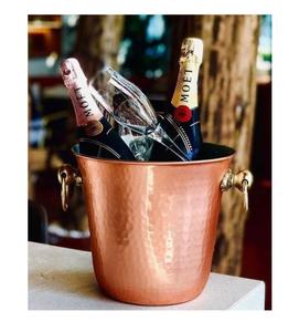 Seau à glace en métal fabriqué à la main, meilleure vente, vente en gros, ustensiles de bar, bac à glace décoratif pour bouteilles de bière - Product Image 2