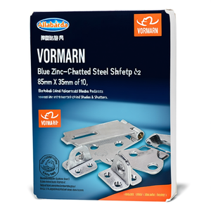 Cierres de Seguridad VORMANN de Acero Galvanizado en Azul, 85 mm x 35 mm, Paquete de 10 para Persianas, Cortinas y Contraventanas - Product Image 3