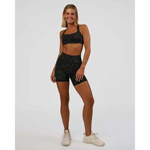 Soutien-gorge de sport Velocity - Imprimé Energy Noir Respirant Réglable Rembourré pour Femmes Actives Grandes Tailles Disponibles - Product Image 3