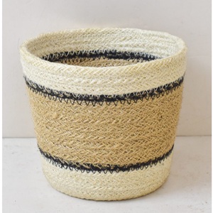 Customized Wholesale Bathroom Storage <b>Basket</b> Hand Woven Rattan <b>Jute</b> Seagrass Laundry <b>Basket</b> from Bangladesh - Product Image 3