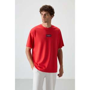 เสื้อยืดผ้าฝ้ายผสมพิมพ์ลายทรงโอเวอร์ไซส์สำหรับผู้ชาย Fiesta Air Jones พร้อมพื้นผิวหนา - 88367 - Product Image 4