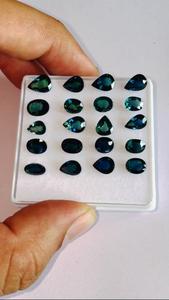 ไพลินสีน้ำเงินอัญมณีธรรมชาติที่เจียระไนและขัดเงาอย่างดีมีสีและความมันวาวที่เหมาะสมในรูปทรงและขนาดต่างๆ - Product Image 2