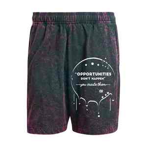 Pantalones Cortos Casuales con Logotipo Personalizado, Lavado Ácido, Estilo Francés, con Cordón, Desgastados, Vintage, para Hombre, 100% Algodón, Secado Rápido - Product Image 3