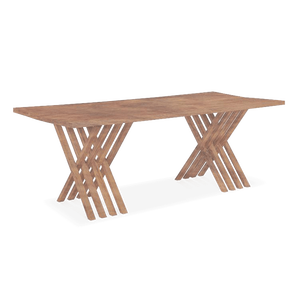 Mesa de comedor Leh de madera maciza, aparador elegante para el hogar - Product Image 5