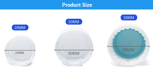 <span class=keywords><strong>Tapas</strong></span> de Plástico Desechables Transparentes de 28 mm para Botellas de Agua Potable, PCO 1881 1810 PP PE - Product Image 2