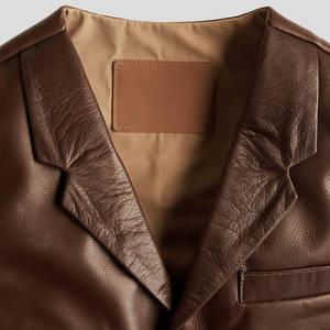 Gilet de motard personnalisé en cuir de vachette véritable de qualité pour hommes Gilet en cuir d'hiver lavé à la mode - Product Image 4