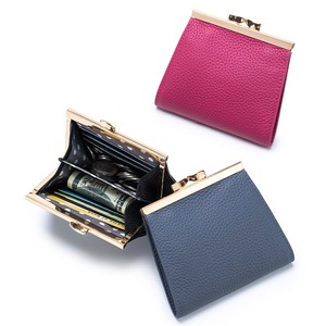 Ando Bag Leather Coin Purse <b>Metal</b> Clasp Small Card Holder <b>Wallet</b> 6 Card Slots Genuine Cowhide - Product Image 1