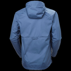 Custom Made <b>Men's</b> Plus Size Lightweight <b>Canvas</b> <b>Jacket</b> High Quality 100% Polyester Waterproof Rain Hoodie - Product Image 3