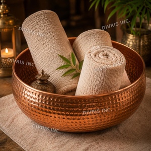 Bassin de pédicure moderne en cuivre martelé écologique, cuve de spa de luxe pour bain de pieds - Product Image 5