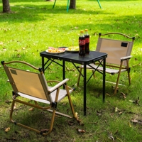 Table de camping pliante d'extérieur robuste avec poignée de transport, cadre en métal et plastique antirouille, pour usage intensif, vente en gros, mobilier de gym