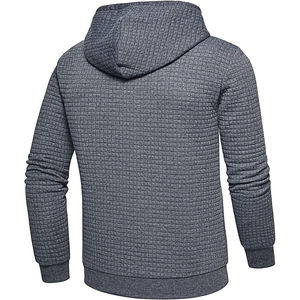 Haute qualité poids lourd fermeture éclair hommes à capuche 100% coton veste Style vêtements d'hiver chaud polaire hommes sweats à capuche - Product Image 6