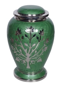 Urne funéraire américaine gravée en nickel Urne funéraire en métal faite à la main pour cendres humaines - Product Image 3