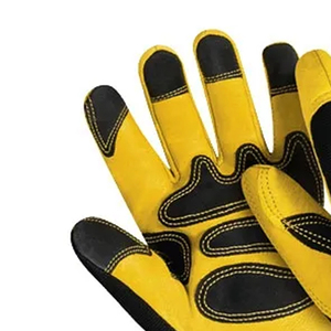 Gants de mécanicien demi-doigt robustes fabriqués sur mesure, confortables, pour hommes, pour un usage quotidien, vente en gros - Product Image 4