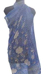 Donne pareo pareo 100% cotone floreale Kalamkari Batik indiano Hand Block Print costumi da bagno Sarong e Cover-up, (1014 CM X 180 CM) - Product Image 4