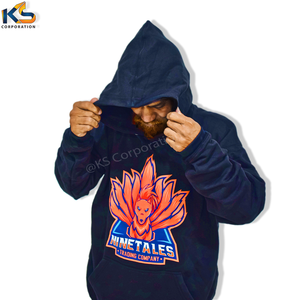 Sudadera con capucha personalizada Impresión 100% tela de algodón Sudadera con capucha informal para hombre Diseño personalizado Sudaderas con capucha impresas - Product Image 1