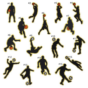 แพทช์ปักลายบาสเกตบอลสำหรับติดหมวก เสื้อผ้า ป้าย ตราสัญลักษณ์ ขายส่ง แพทช์ปักไหมพรม - Product Image 2