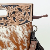Sac bandoulière en cuir suédé de vache, style western, avec franges, pour femme, directement de l'usine