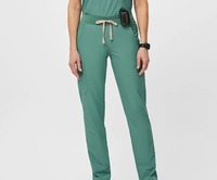 Hauts d'uniformes médicaux confortables pour hommes, en coton tissé de haute qualité, design 2025, couleur et logo personnalisables