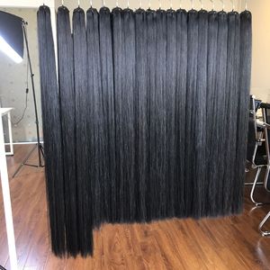 Extensiones de cabello humano virgen vietnamita, cutícula alineada, hueso recto, Color Natural, trama doble, envío rápido - Product Image 3