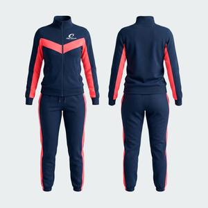 Survêtements à manches longues pour femmes, vêtements décontractés, ensemble de survêtement, coupe régulière, respirant, imprimé avec fermeture éclair quart - Product Image 3