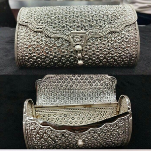 Original Design Metal Clutches Artistic Engraving Sleek Edges for Statement Events Available Wholesale Stock Garden Ornaments - Product Image 1