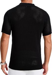 Vente en gros polo pour homme à manches courtes léger confortable respirant en coton mélangé Fashion Casual Tops Factory - Product Image 3