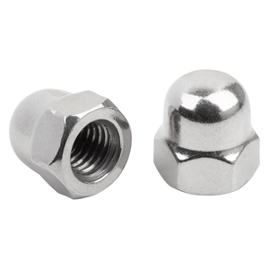 Tuerca Cónica Hexagonal Brillante de Acero Inoxidable A4 M8 DIN 1587 K1800, Fijación Roscada para Conexiones Decorativas con Tornillos - Product Image 4