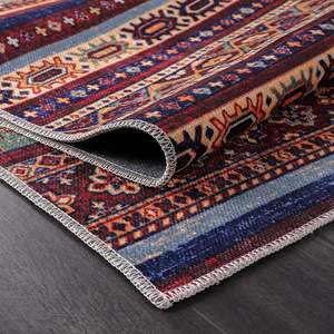 Tapis Kilim Netline Home Depot RW1004 Multicolore Tribal Oriental avec Rayures Géométriques Lavable en Machine pour Salon - Product Image 3