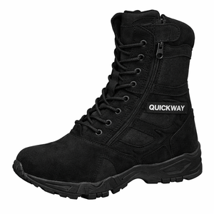 <b>Mens</b> 8 Inch Ceremonial Tactical Outdoor Boots Waterproof <b>Leather</b> Hiking, Work & Rugged Riding Boots - Product Image 4