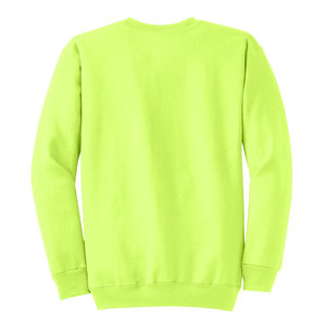Sudadera de cuello redondo de alta visibilidad Sudadera de lana verde de seguridad Hi Vis - Product Image 2