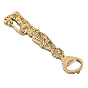 Ouvre-bouteilles Design fantaisie Ouvre-bouteilles de bière Tribal Ouvre-bouteilles en laiton doré Élégant Articles cadeaux uniques Look moderne - Product Image 1