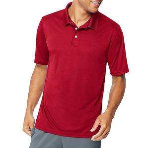 Nueva llegada de los hombres para la camisa polo Unisex Casual manga corta sólido 100% algodón secado rápido transpirable colores personalizados tela de punto - Product Image 3