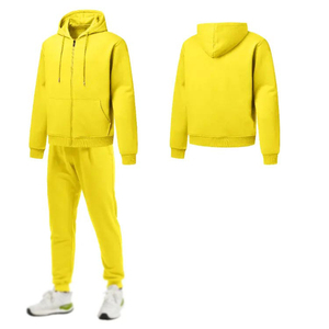 Hombres clásicos de moda OEM Diseño personalizado Su propio logotipo Trajes de chándal con cremallera completa con cremallera Algodón más cálido para adultos - Product Image 5